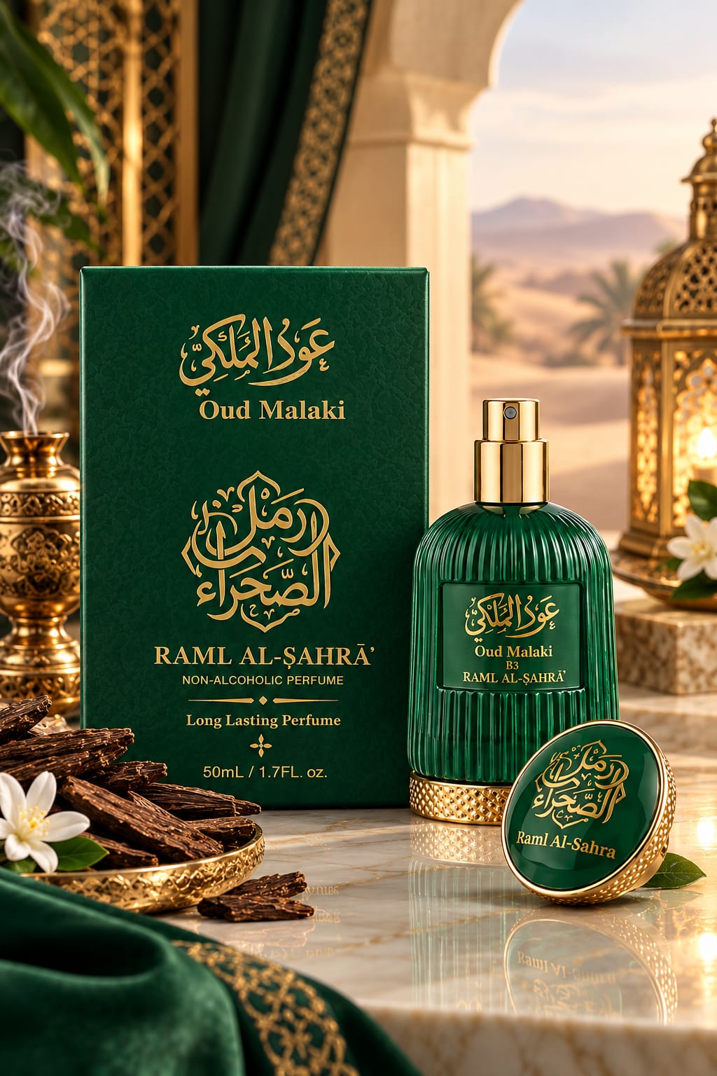 Oud Malaki Non-Alcoholic Perfume 50ml عود الملكي